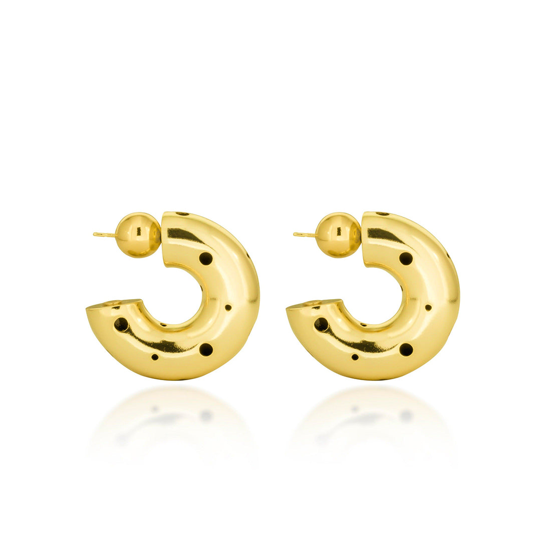MEDIUM HOOPS EARRINGS