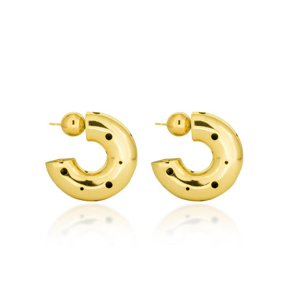 MEDIUM HOOPS EARRINGS
