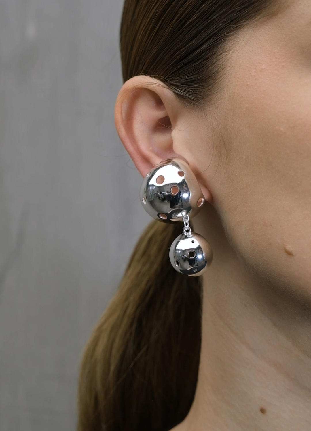SET LORICA DOUBLE + NEO BIG EAR CUFF SILVER